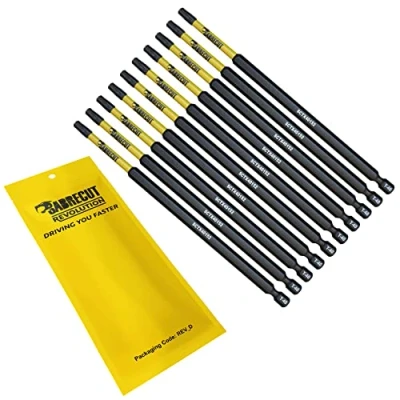 Imagen de 10 x SabreCut SCTX40152_10 152 mm T40 TX40 Juego de puntas destornillador impacto magnético Torx Heavy Duty Compatible con Dewalt Milwaukee Bosch Makita y más
