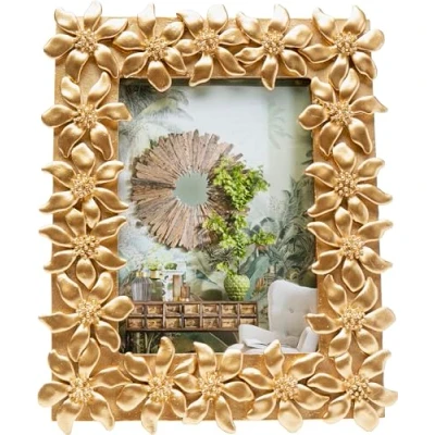 Imagen de Marco KARE Flor, 13 x 18 cm, poliresina, dorado