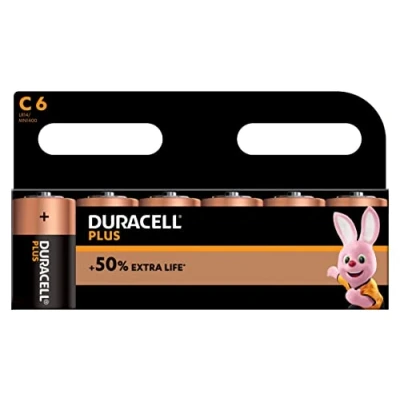 Imagen de Duracell MN1400B6 Plus Power Pilas tipo C (pack de 6)