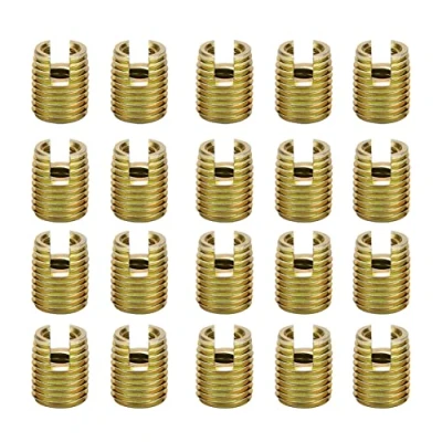 Imagen de Akozon Tornillo Inserto Inserciones de Rosca Autorroscantes, 20Pcs 302 acero al carbono Reparación accesorios(Inner M4*0.7 Outer M6.5 * 0.75)