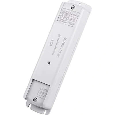 Imagen de Homematic IP Controlador LED Smart Home RGBW, iluminación indirecta, controla las Tiras de luz. a través la aplicación, Google Assistant y Alexa, 157662A0
