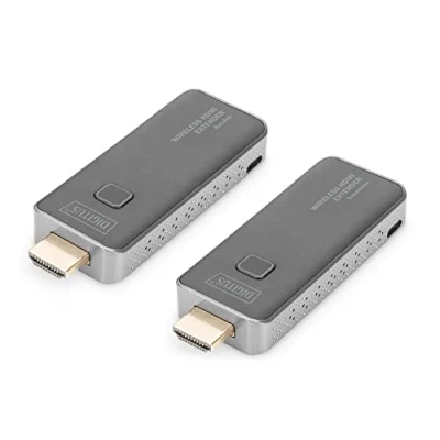 Imagen de DIGITUS DS 55318 Extensor HDMI inalámbrico Full HD 1080p 60 Hz 50 m de Alcance Set: Transmisor y Receptor a Plug &amp; Play 1.4 HDCP 1.3