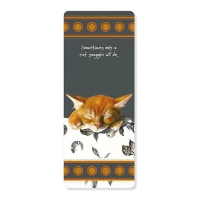 Imagen de Little Dog Laughed Cat Snuggles LDBM03 Marcapáginas para regalar a los amantes de libros