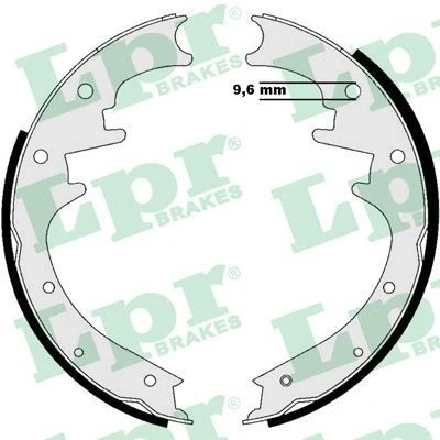 Imagen de LPR 08990 Zapatas de Freno 254 46 JEEP: Cherokee III, Grand I