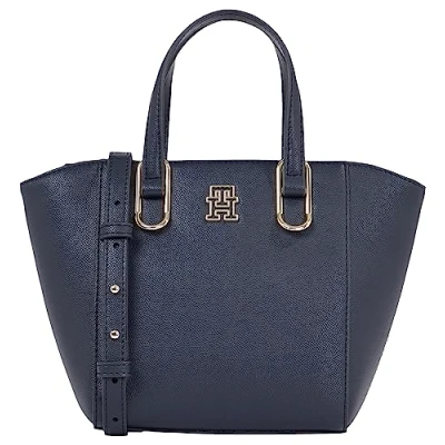 Imagen de Tommy Hilfiger Mujer Tote Bag Bolso Timeless Med mediano, Multicolor (Space Blue), Talla Única