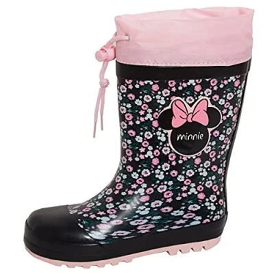 Imagen de Disney Minnie Mouse Wellingtons Botas de nieve con forro polar para niñas, Black, 27 EU
