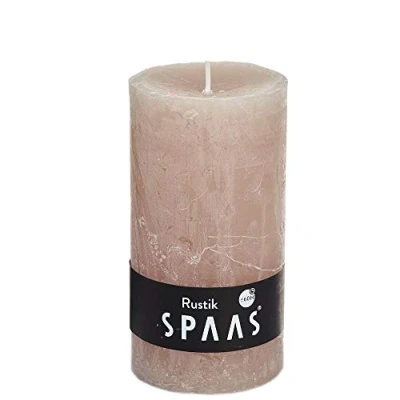 Imagen de Spaas 8 velas rústicas sin perfume 70/130 mm, ± 60 horas, cera de parafina, 70 mm x H