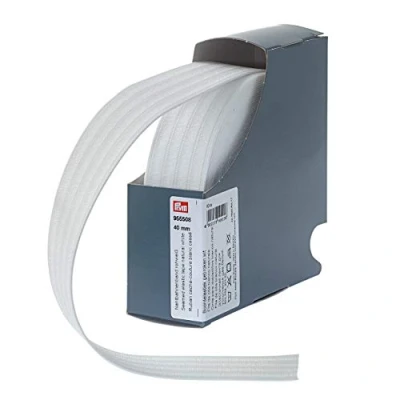 Imagen de Prym Elastic Tape, 80% PES 20% ED, White, 40 mm
