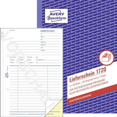 Imagen de Avery Dennison Formularbuch Formularios de ventas y facturas (2 x 40 hojas A5)