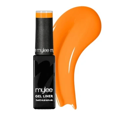 Imagen de Mylee Esmalte de Uñas Semipermanente Liner Gel 7ml [Tangerine Sorbet] Pincel para Nail Art Incorporado, Manicura Pedicura UV/LED, Uso Profesional y Doméstico, Larga Duración Fácil Aplicar