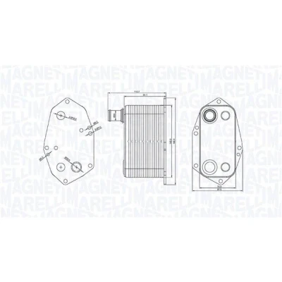 Imagen de MAGNETI MARELLI 350300000200 Radiador de Aceite BMW: 3 Berlina, X5, 5 Berlina