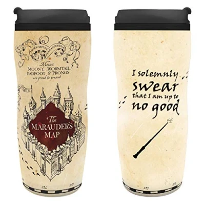 Imagen de ABYstyle HARRY POTTER Taza de viaje isotérmica Mapa del merodeador