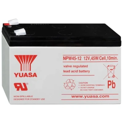 Imagen de Batería Yuasa de Plomo ácido para SAI 12 V 8,5 Ah, NPW45 (Faston 250 6,30 mm)