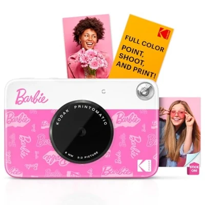 Imagen de Barbie x Kodak Printomatic Cámara Digital a Color Portátil 5MP Imprime Fotos Coloridas 2x3 Autoadhesivas Estilo Firma