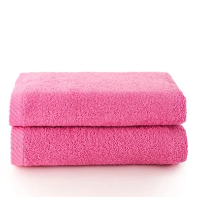 Imagen de Top Towel Plus toallas de baño grandes 2 mano o lavabo 50x100 cms Algodon 100% Granate