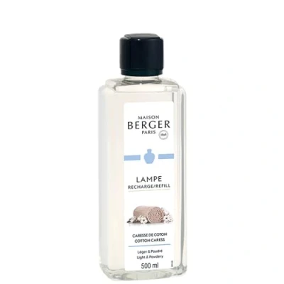 Imagen de Maison Berger Recarga Lámpara Caresse de Coton Listo para Usar Perfuma y Purifica Difusión Fina, Uniforme Duradera 500ml