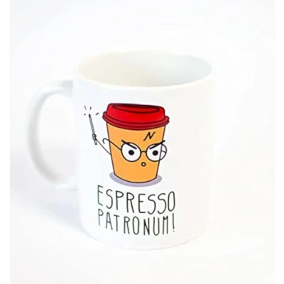 Imagen de Taza Personalizada con Impresion de Espresso Patronum Inspirada en Harry, Desayuno
