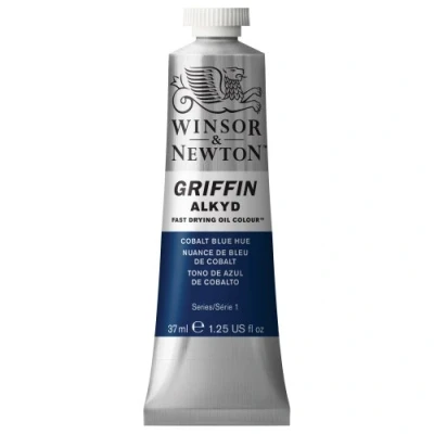 Imagen de Winsor &amp; Newton Griffin Alkyd Tubo óleo de secado rápido, 37 ml, Tono Azul Cobalto
