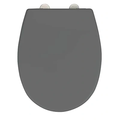 Imagen de Wenko Tapa de WC Duroplast Vorno Neo, gris, Duroplástico, 0 x 46 39 cm
