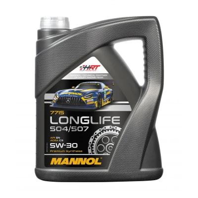 Imagen de Mannol Longlife 504/507 5W 30 5L Aceite de motor MN7715 5 VOLKSWAGEN: Eos, Bora Berlina, Touran II, BMW: X3, 4 Coupé, X5, AUDI: A4 B8 Q5