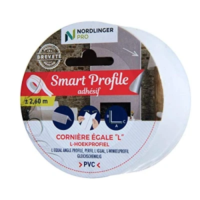 Imagen de Nordlinger Smart Profile Esquina Igual 1,5 x cm, Color Blanco