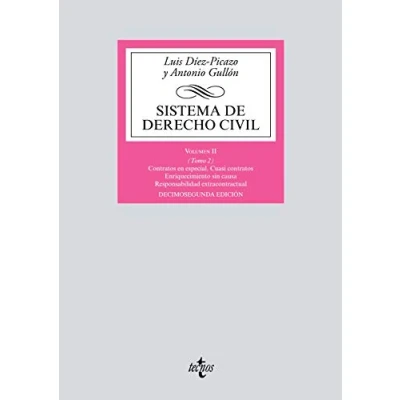Imagen de Sistema de Derecho Civil: Volumen II (Tomo 2) Contratos en especial. Cuasi contratos. Enriquecimiento sin causa. Responsabilidad extracontractual ... Biblioteca Universitaria Editorial Tecnos)