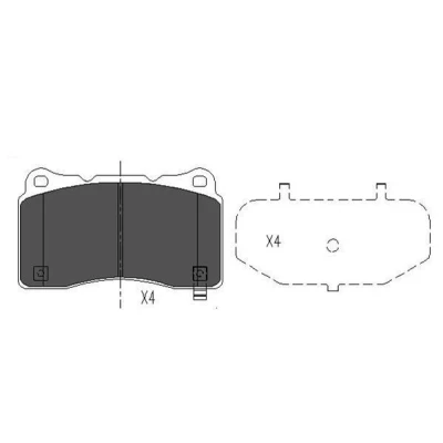 Imagen de KAVO PARTS KBP 8021 Juego de pastillas freno con avisador acústico desgaste OPEL: Insignia A Berlina, Sports Tourer