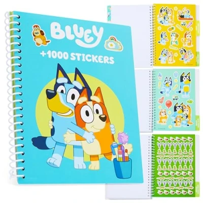 Imagen de Bluey Album de Pegatinas para Niños, Kit Papeleria Niña Niño Set +1000 Manualidades y Scrapbooking