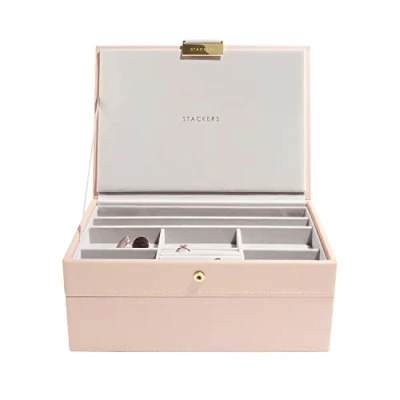 Imagen de Stackers Caja de joyería clásica oro rubor y champán, juego 2