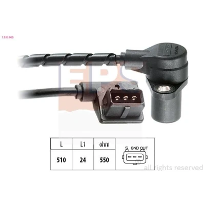 Imagen de EPS 1.953.065 Sensor de Cigueñal Made in Italy OE Equivalent BMW: 6 Coupé, 5 Berlina, 7