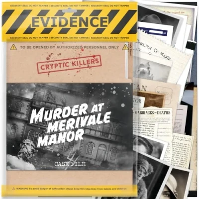 Imagen de Cryptic Killers Juego de Misterio Asesinato sin Resolver Archivos Caso frío Investigación Detective Evidence &amp; Crime File individuos, Noches Citas y Juegos Fiesta en