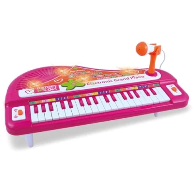 Imagen de Bontempi Magic Electronic Piano with Microphone, Multicolor (10 2071)