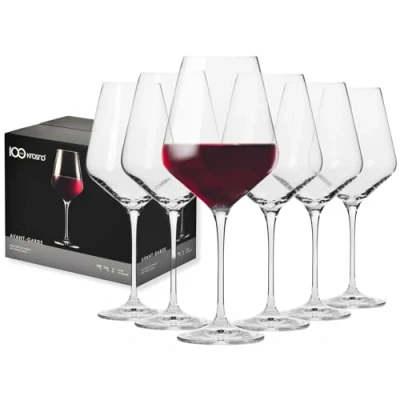 Imagen de Krosno Copas de Vino Tinto 490 ML Avant Garde Collection Perfectos para Uso en Casa, Restaurante y Fiestas Apto Lavavajillas