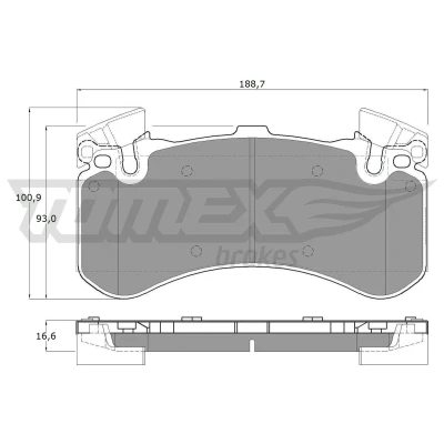 Imagen de TOMEX brakes TX 19 44 Juego de pastillas freno Eje delantero preparado para indicador desgaste con pesos equilibrio AUDI: A6 C7 Avant