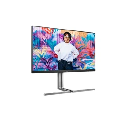 Imagen de AOC U32U3CV Monitor UHD Nano IPS de 32 Pulgadas, Altura Regulable, Altavoces, HDR400 (3840x2160, 60 Hz, 4K, 2X HDMI, DisplayPort, USB C (96W PD), Hub) Negro
