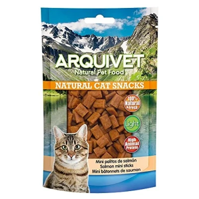 Imagen de Arquivet Mini Palitos de Salmón, 50 g (Paquete 1)