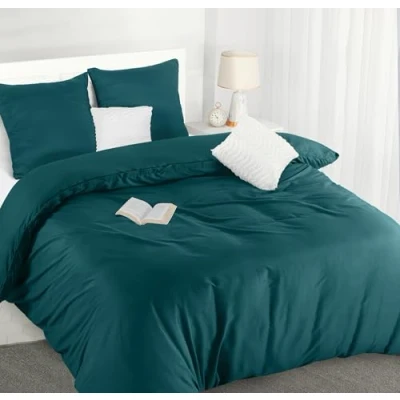 Imagen de Utopia Bedding Funda Nordica Cama 180 Microfibra Juego de 240x260 cm y 2 Fundas Almohada 65x65 (Cerceta)