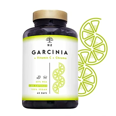 Imagen de N2 Natural Nutrition, Garcinia + Vitamine C Chromo, 120 Capsulas