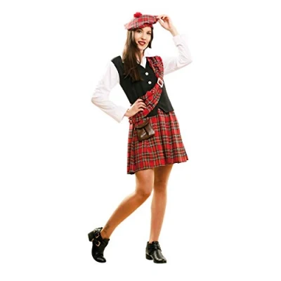 Imagen de My Other Me 202160 halloween Disfraz de escocesa para mujer, ajedrez, color red, M L (Viving Costumes 202160)