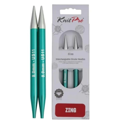 Imagen de KnitPro Zing, Alfileres circulares intercambiables, Especial, 8,00 mm