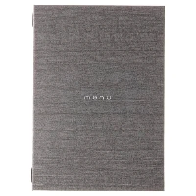 Imagen de DAG Style, Portamenu Restaurante A4 Linea Italy, Menú con inscripción &quot;menu&quot; Color Gris, PU, 100% Made in Italy