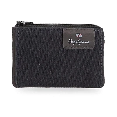 Imagen de Pepe Jeans Hilltop Cartera horizontal con monedero Azul 11x8x1 cms Piel