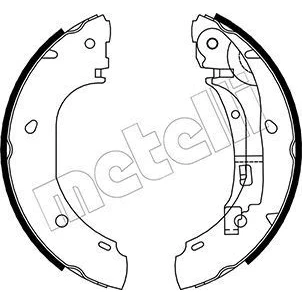 Imagen de Kit de zapatas METELLI 53 0082