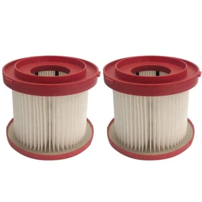 Imagen de 2 filtros HEPA/cartucho de filtro/filtro aspiradora/filtro láminas para aspiradora Milwaukee M18 VC2 0, VC M28 0880 20