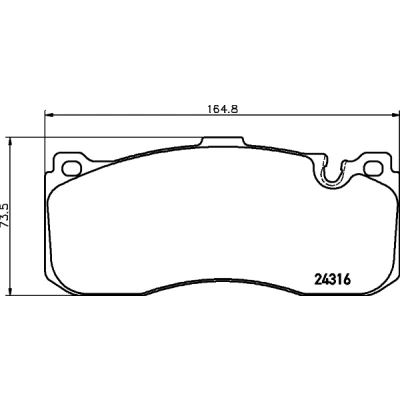 Imagen de HELLA 8DB 355 014 041 Juego de pastillas freno preparado para indicador desgaste BMW: 3 Berlina, Coupé, 1 Hatchback, MINI: Hatchback