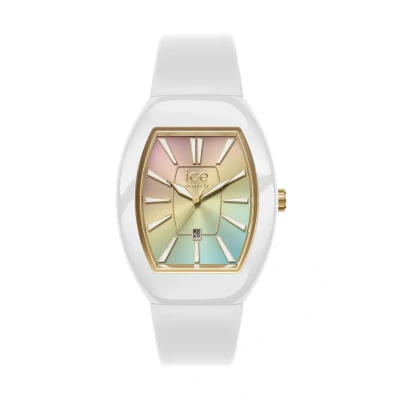 Imagen de Ice WATCH Boliday Dome White Sunset Rainbow Reloj Multicolor para Mujer con Correa de Silicona 024035 Small (37mm)