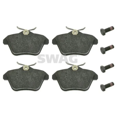 Imagen de SWAG 74 91 6245 juego de pastillas freno Eje trasero excl. contacto avisador desgaste con tornillos ALFA ROMEO: 156 Sportwagon