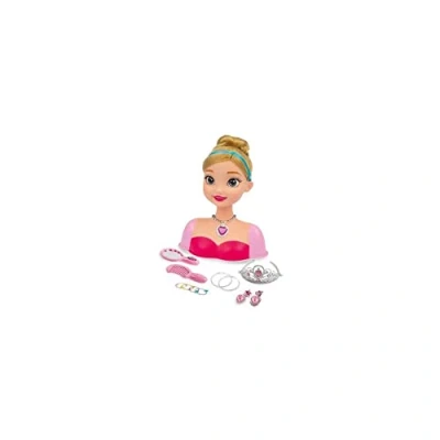 Imagen de Grandi Giochi Cabeza de Cenicienta Princess Styling Head para peinar con Accesorios incluidos, GG02996