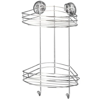 Imagen de Wenko Vacuum Loc® rinconera 2 repisas Fijar sin taladrar Cromo