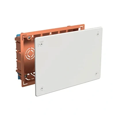 Imagen de FAMATEL Caja empotrar Tapa con tornillos Sin conos 205x130x45 Naranja